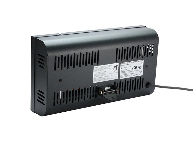 Halogeniniai infraraudonųjų spindulių šildytuvai VARMA V400,V400/20X5FM, 2000 W, geležies pilka