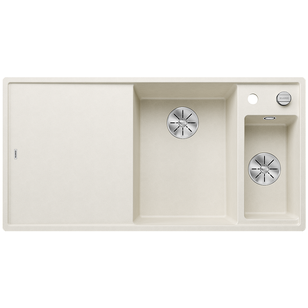 Silgranitinė plautuvė BLANCO AXIA III 6 S RE SILG Balta Z.ES InFino M.AF