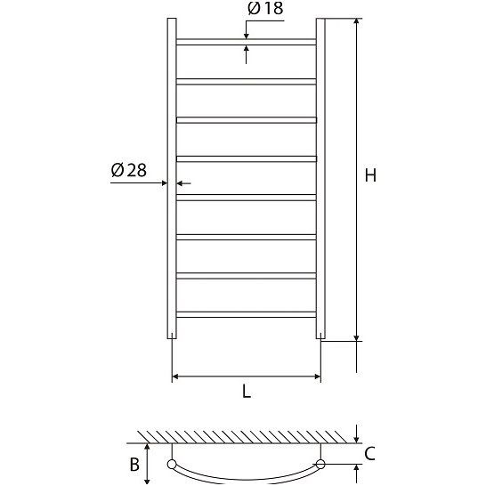 Rankšluosčių džiovintuvas Elonika EV 850 KLD juodas 870x500 mm