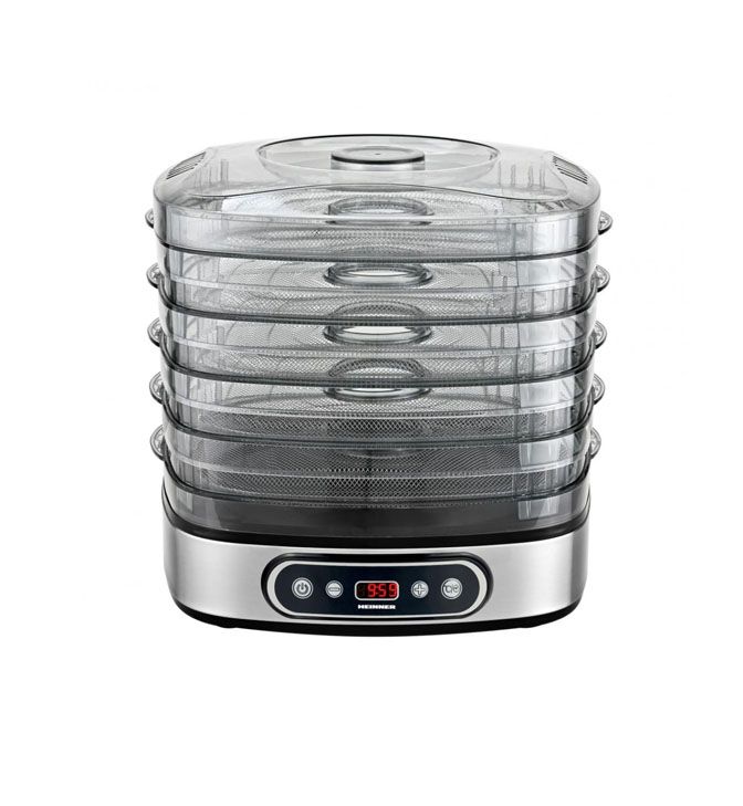 Vaisių ir daržovių džiovintuvas 320–380 W, 18,5 l HFD-K380SSBK HEINNER Vaisių ir daržovių džiovintuvas 320–380 W, 18,5 l HFD-K380SSBK HEINNER