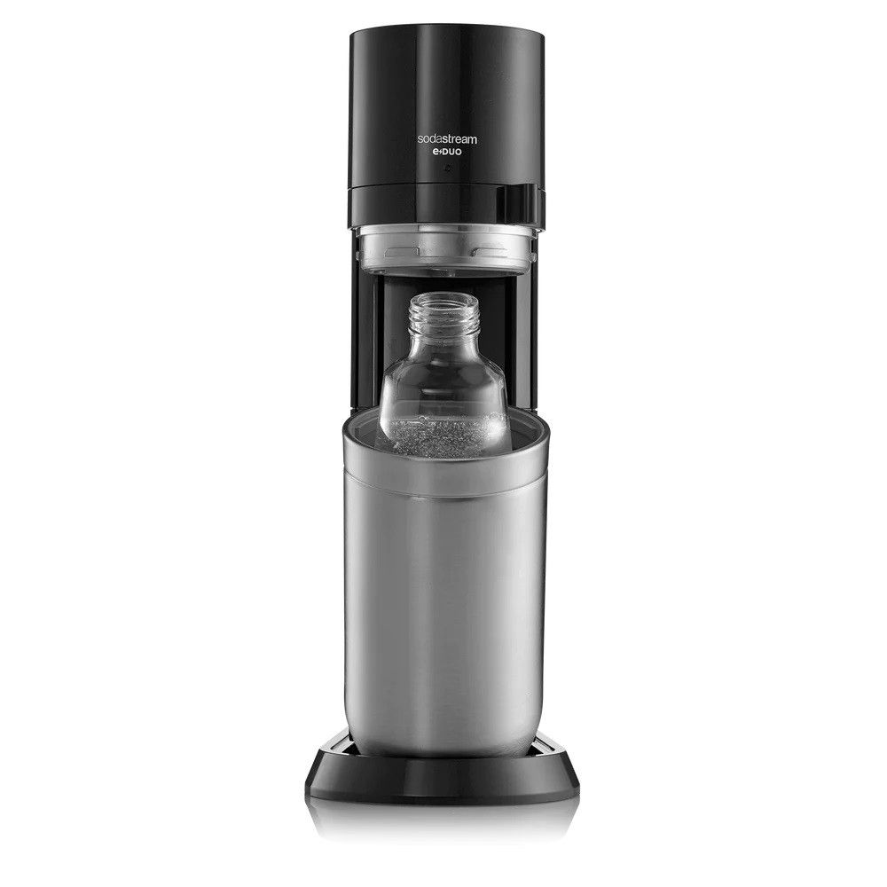 Gazuotų gėrimų gaminimo aparatas SodaStream Duo Black Gazuotų gėrimų gaminimo aparatas SodaStream Duo Black