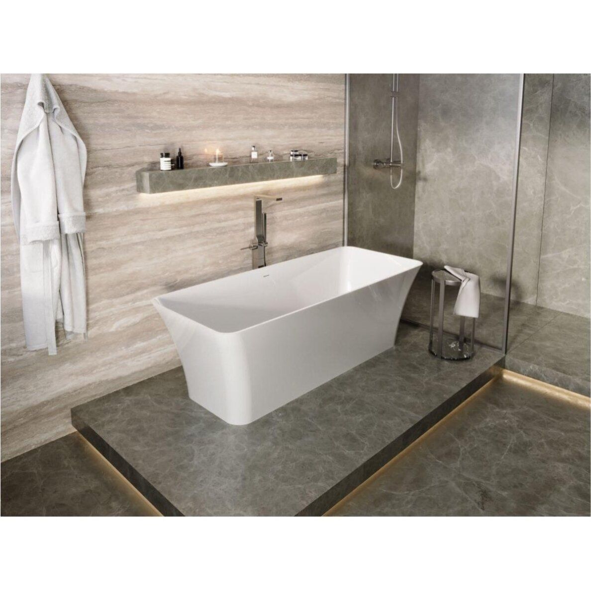 Lieto akmens vonia Bathesa Bona 180x75 cm