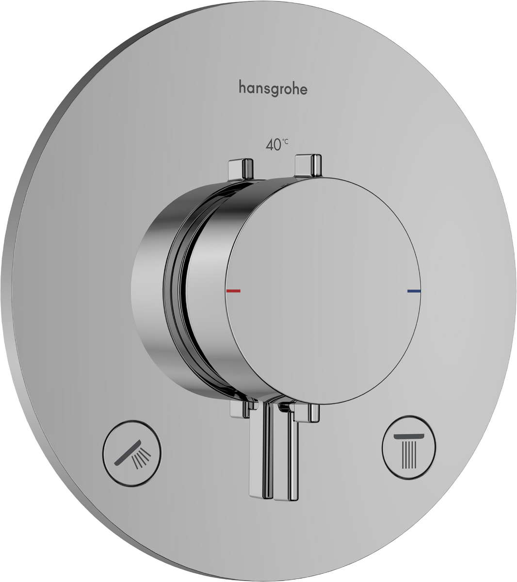 Termostatinis dušo/vonios maišytuvas Hansgrohe Ecostat Comfort S, chromas, 33715000