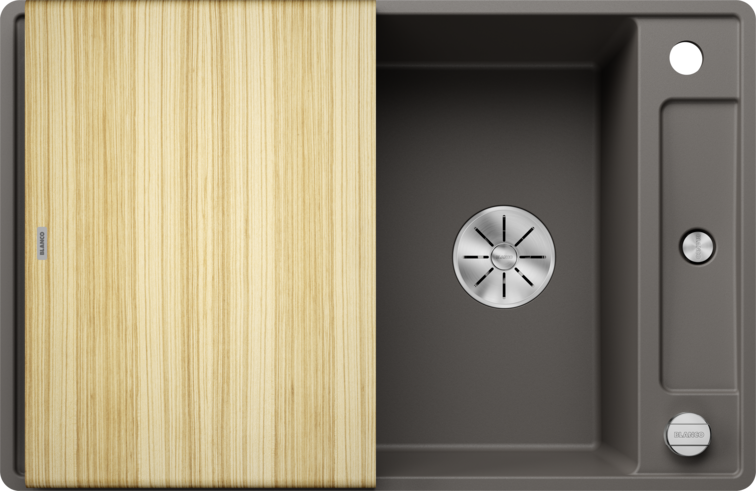 Silgranitinė plautuvė BLANCO AXIA III 45 S-F SILG Pilka Z.ES InFino M.AF