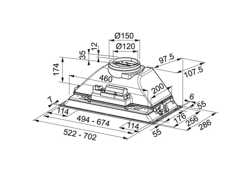 Gartraukis Franke FBI 705 XS 305.0599.508 Gartraukis Franke FBI 705 XS 305.0599.508