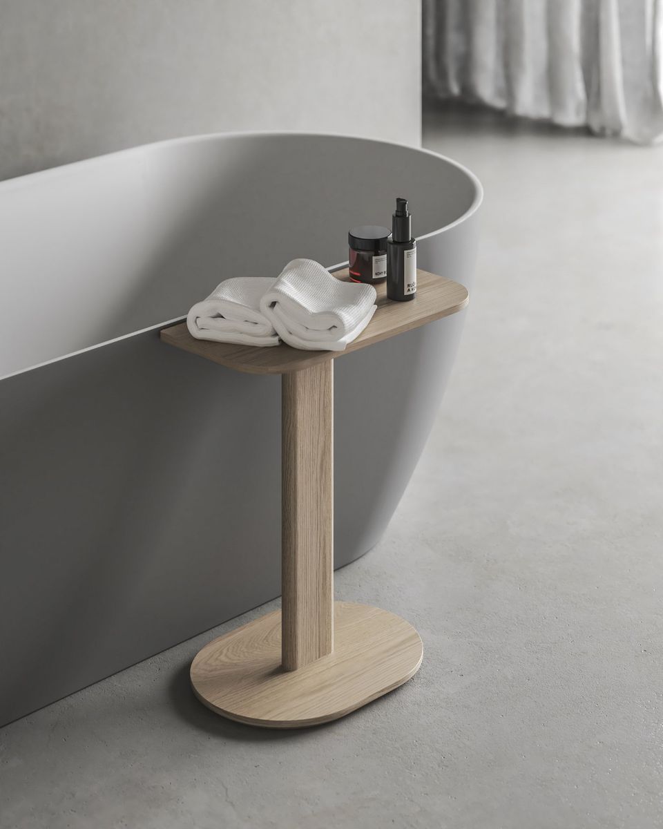 Vonios staliukas Ravak Wood S, skaidrus ąžuolas, X000001793