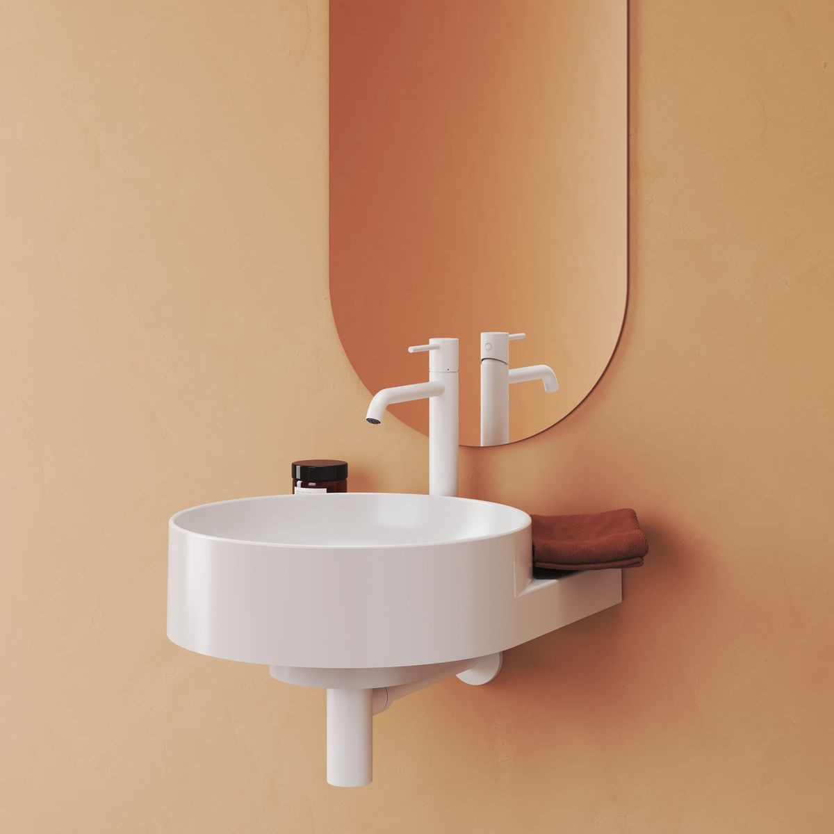 Ravak Praustuvo maišytuvas BeCool 340 mm be dugno vožtuvo, White Velvet X070405