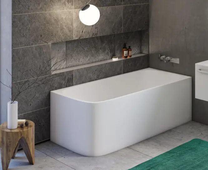 Akmens masės vonia Balteco Leon dešininė 180×80 balta Akmens masės vonia Balteco Leon dešininė 180×80 balta