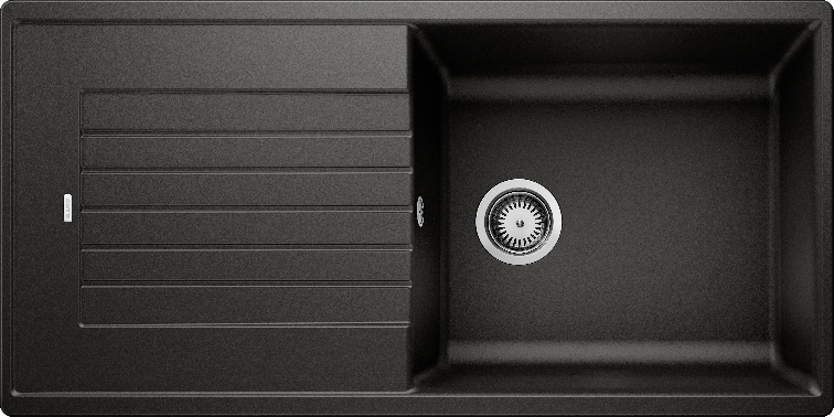 Silgranitinė plautuvė BLANCO ZIA XL 6 S SILG PDUR Juoda O.AF