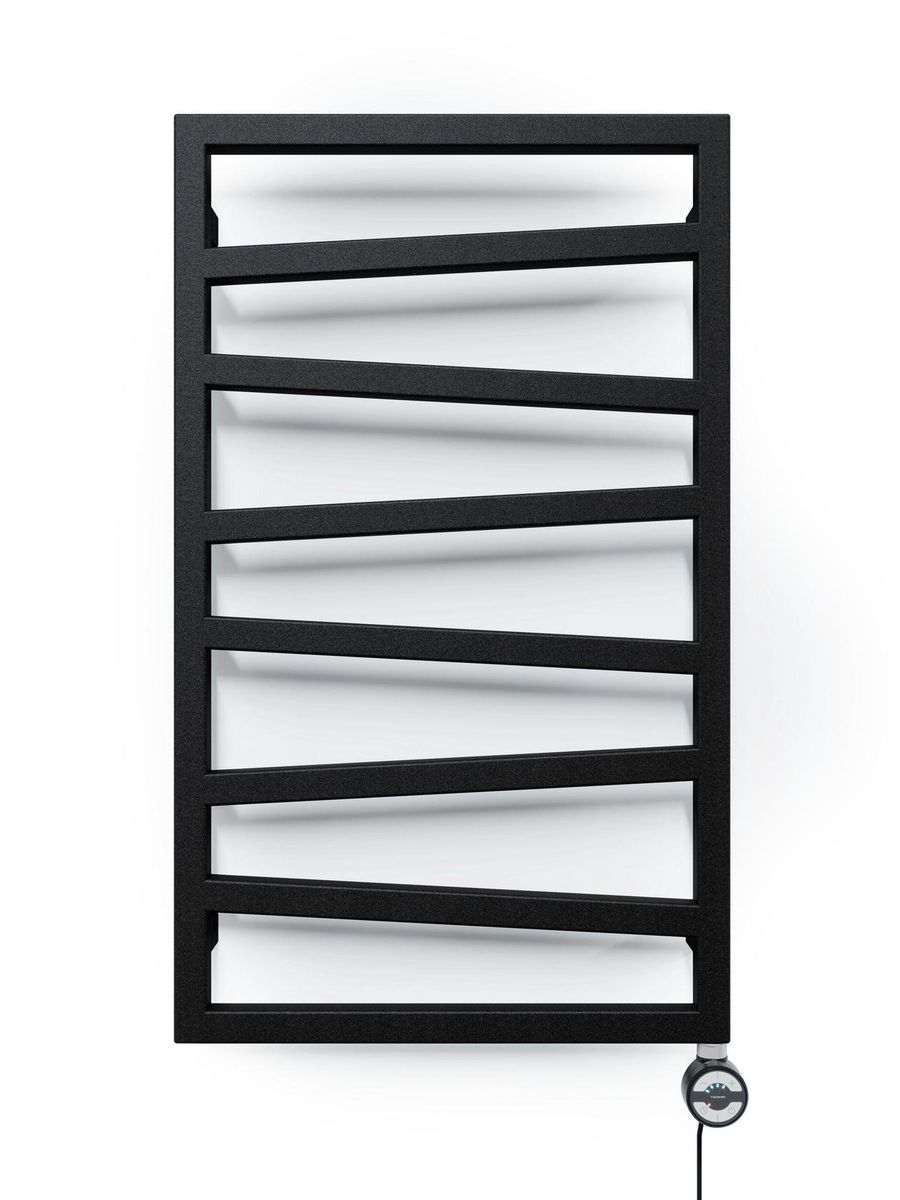 Elektrinis rankšluosčių džiovintuvas Terma ZigZag, metalinė juoda, 50 cm x 83.5 cm, 300 W, dešininis, pilnai paruoštas naudojimui Elektrinis rankšluosčių džiovintuvas Terma ZigZag, metalinė juoda, 50 cm x 83.5 cm, 300 W, dešininis, pilnai paruoštas naudojimui