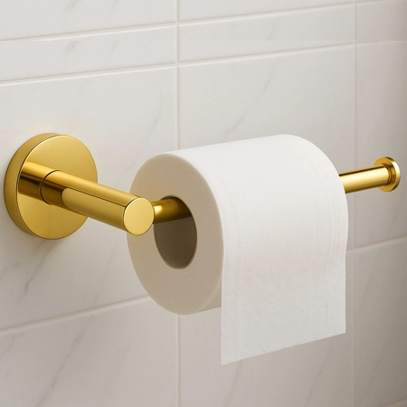 Tualetinio popieriaus laikiklis Balneo QUBE 1, blizgaus aukso sp., M0201080503