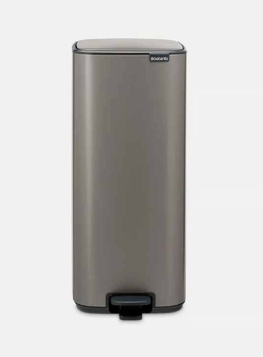 Šiukšlių dėžė Brabantia Bo, 30L., Platinum, 238161