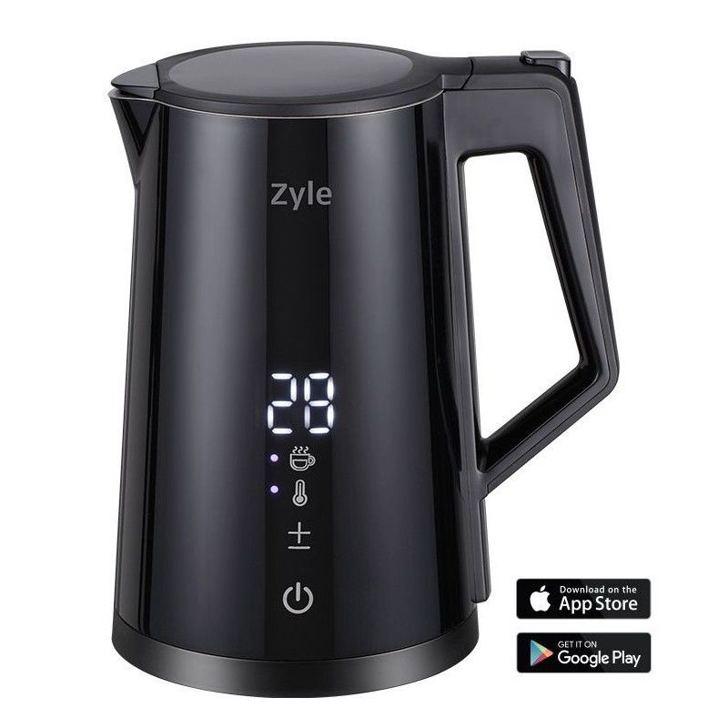Elektrinis virdulys Zyle ZY286BK,1,7 l talpa, valdomas programėle su WiFi ryšiu, temperatūros reguli Elektrinis virdulys Zyle ZY286BK,1,7 l talpa, valdomas programėle su WiFi ryšiu, temperatūros reguli