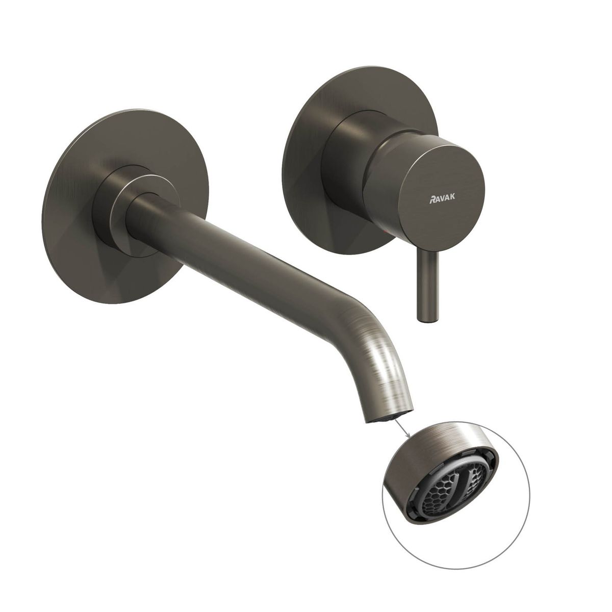 Potinkinis praustuvo maišytuvas Ravak Espirit, grafito, X070315