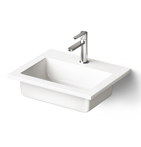 Akmens masės praustuvas PAA Loto Mini 50x40 cm, baltas IMLOT500/00