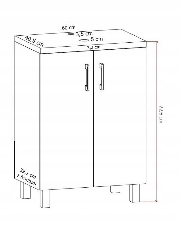 Spintelė ROCO 60 cm, juodos sp. 551499