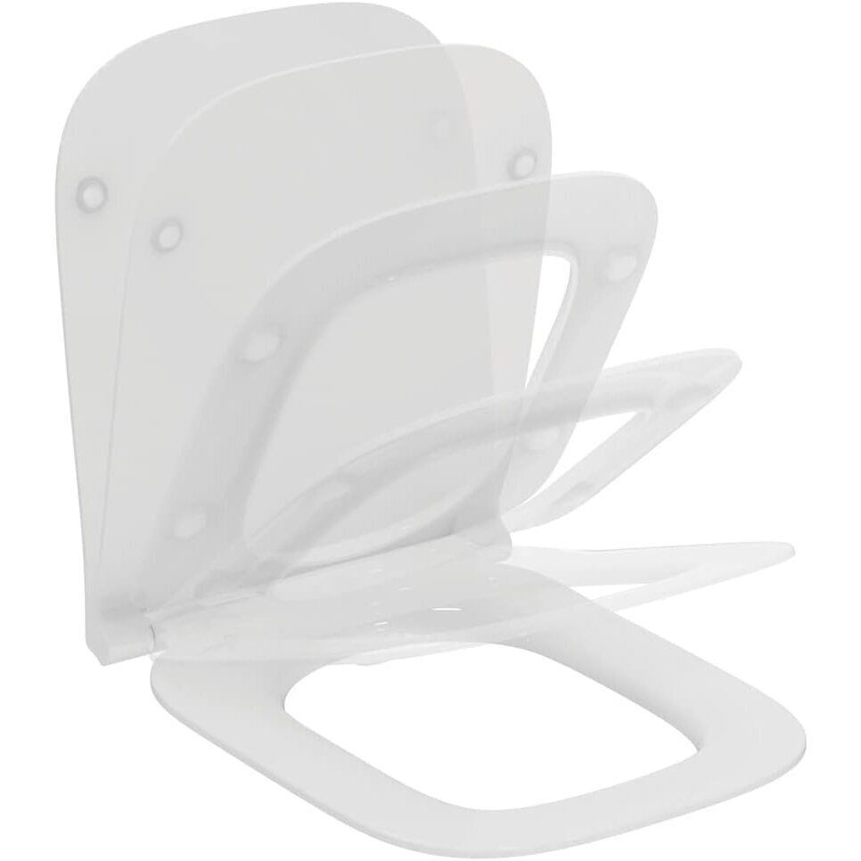 Plona sėdynė su Soft Close dangčiu Ideal Standard i.life A, balta, T481301