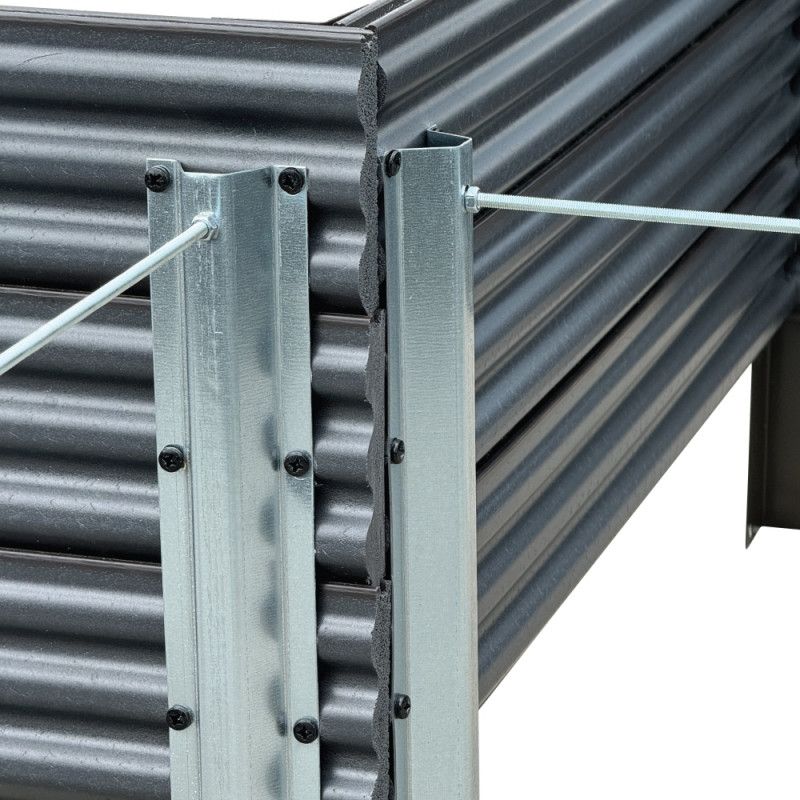 L-formos lysvė KLASIKA woodlook ruda, 150x150x75x75x75 x75 cm, h-30cm , GP1507530KR, 4779037493777