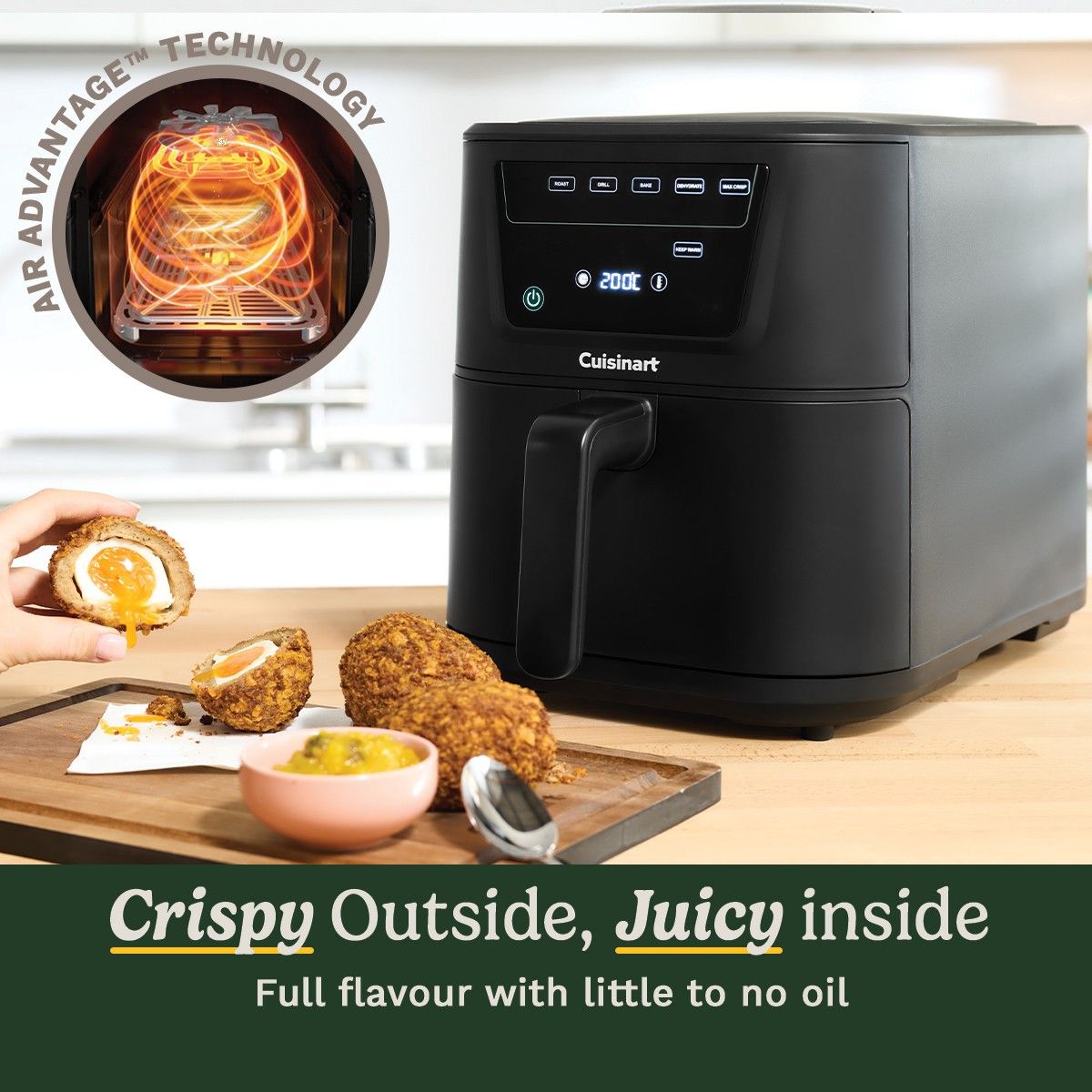 Karšto oro gruzdintuvė Cuisinart COMPACTMAX AFS8OBLE
