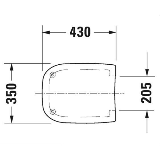 Unitazo dangtis Duravit D-Code su sėdyne, baltas, 0067310000