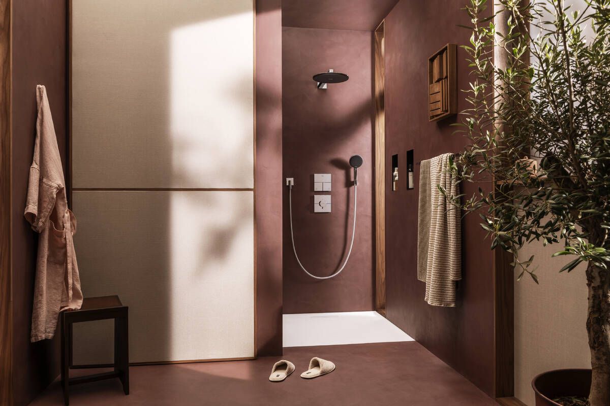 Hansgrohe Raindance Alive Select S 125 3jet EcoSmart dušo komplektas su laikikliu ir 160 cm Designflex žarna,, chromas, 24611000