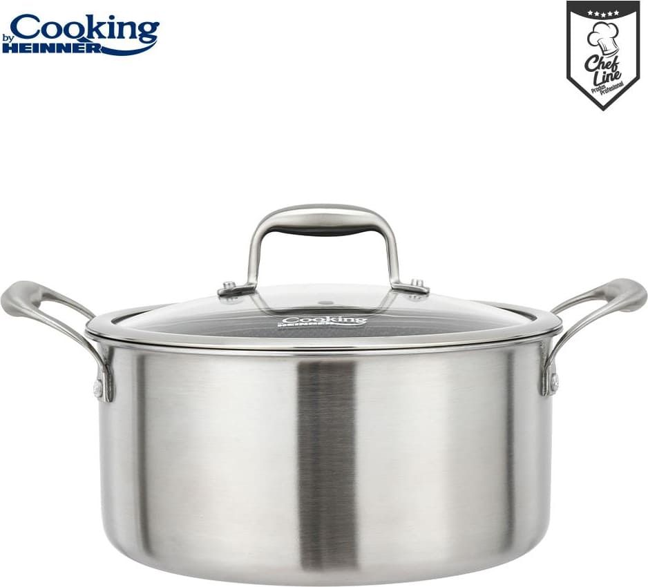 Puodas nerūdijančio plieno su keramikos danga 7L 28x13cm HR-MRK-28 HEINNER