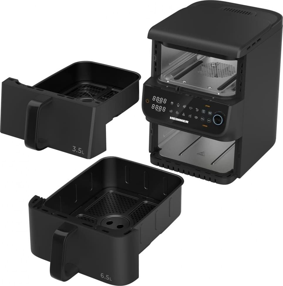 Karšto oro gruzdintuvė 2500W, 10L HAF-C10DBS25BK HEINNER Karšto oro gruzdintuvė 2500W, 10L HAF-C10DBS25BK HEINNER