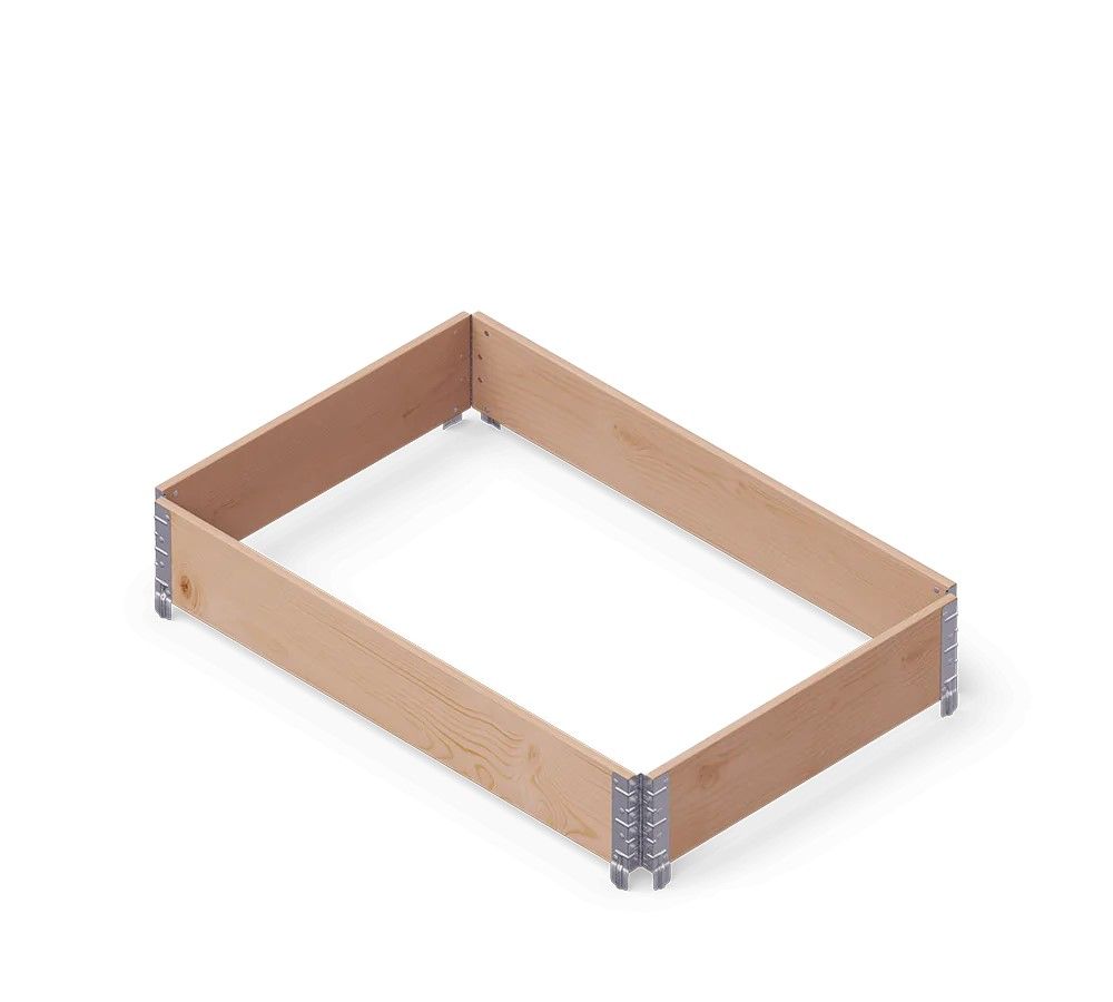 Pakelta lysvė Upyard GardenBox Professional 120x80x19,5 cm, ruda, 4752196002769