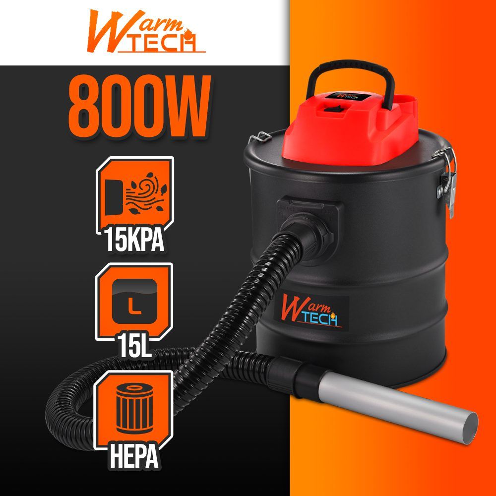 Pelenų siurblys 800W Warmtech, WTABID15L-800BF Pelenų siurblys 800W Warmtech, WTABID15L-800BF