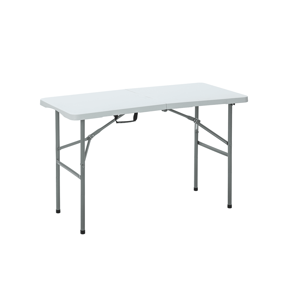 Sulankstomas lauko stalas HATIS, 122 x 60 x 50/74 cm, baltas