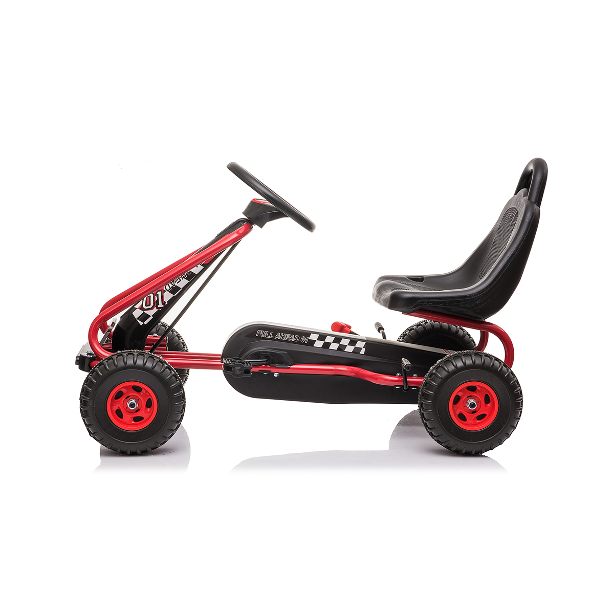 Minamas vaikiškas kartingas HATIS, raudonas/juodas Minamas vaikiškas kartingas HATIS, raudonas/juodas