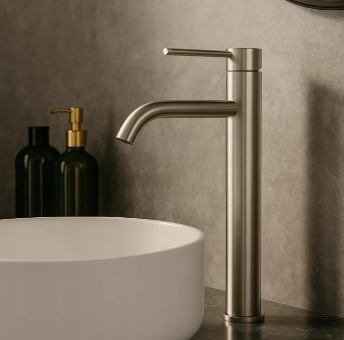 Aukštas maišytuvas praustuvui Balneo CASCADE - 2, nerūdijantis plienas, H0101020201 Aukštas maišytuvas praustuvui Balneo CASCADE - 2, nerūdijantis plienas, H0101020201