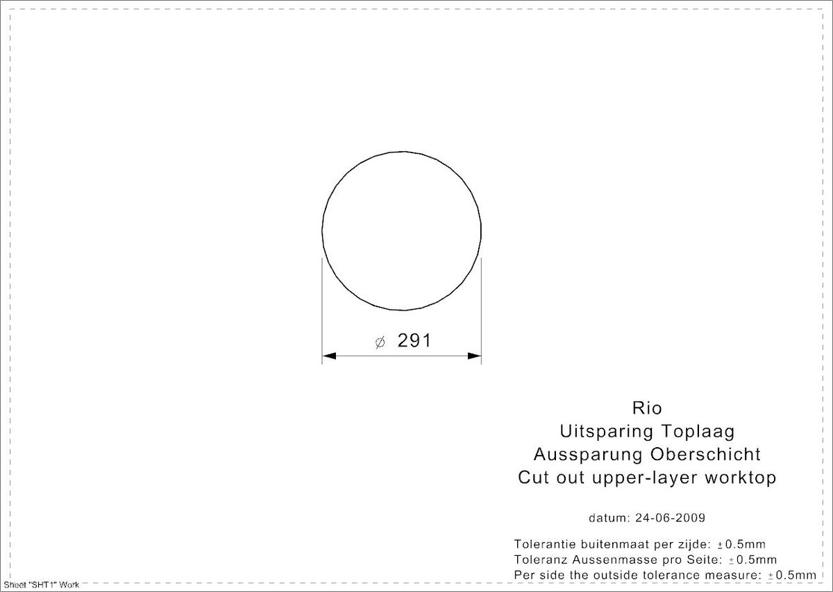 Plieninė plautuvė Reginox Rio, nerūdijantis plienas R00472