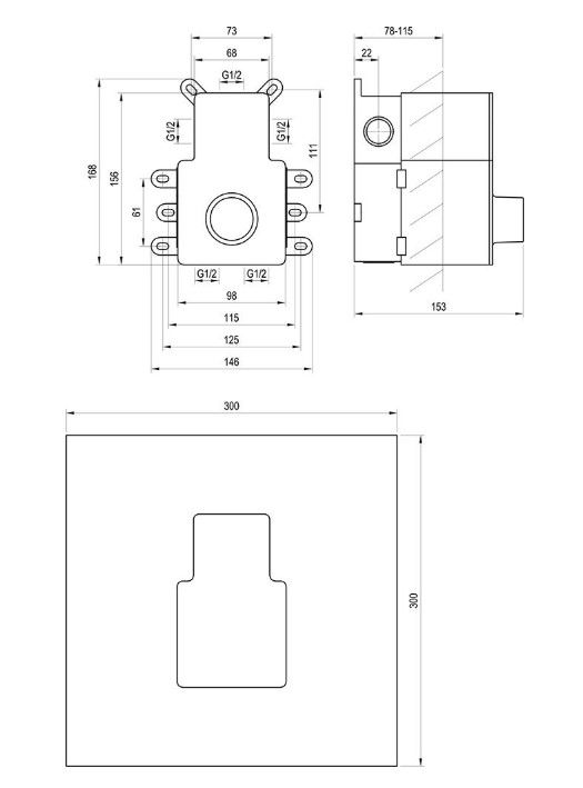 Potinkinė dėžutė R-box TermoRB 07C.50 X070232