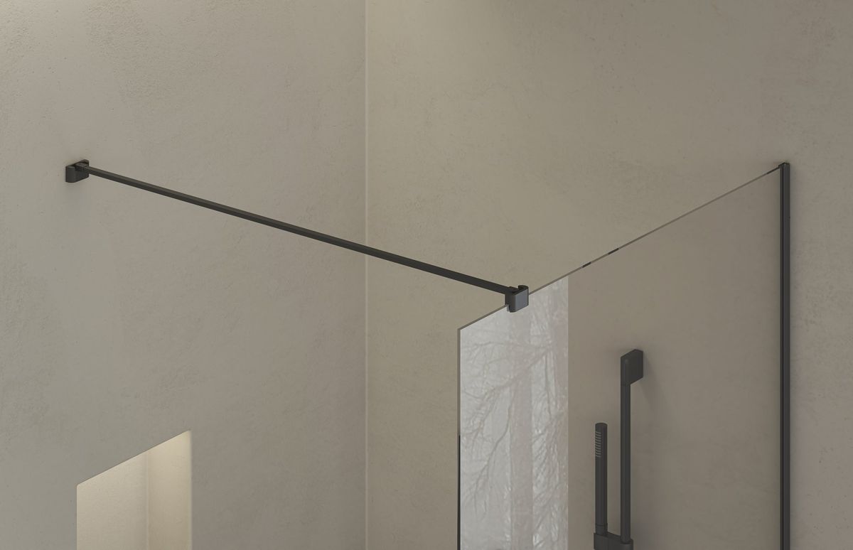 Dušo sienelė Ravak Walk In Wall Air 100 cm, juodu profiliu GW9WA0300Z1C