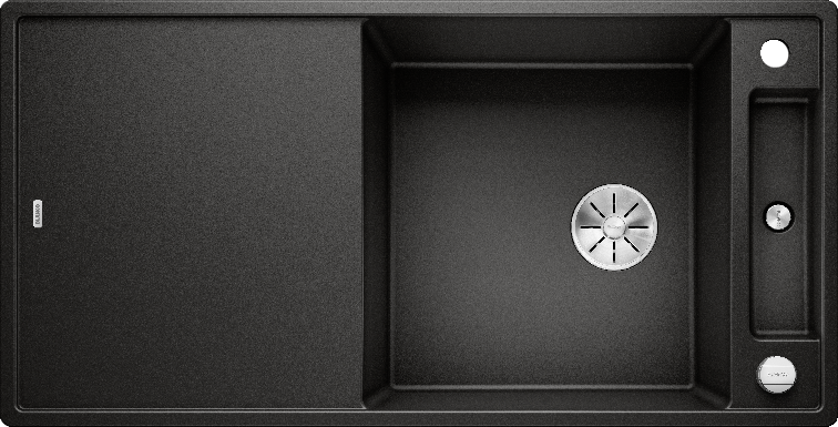 Silgranitinė plautuvė BLANCO AXIA III XL 6 S SILG PDUR Juoda Z.ES InFino M.AF
