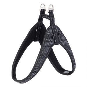 ROGZ juodos minkštos atspindinčios petnešos 36cm XS SJQ36, SJQ36A