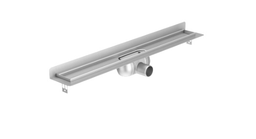 Dušo latakas ACO ShowerDrain C 785x65mm su nerūdij. plieno trapu, vertik. junge (flanšu) 90108830