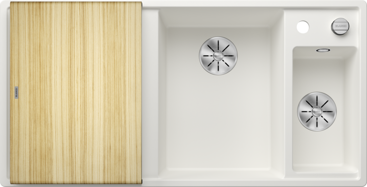 Silgranitinė plautuvė BLANCO AXIA III 6 S RE SILG PDUR Balta Z.ES InFino M.AF