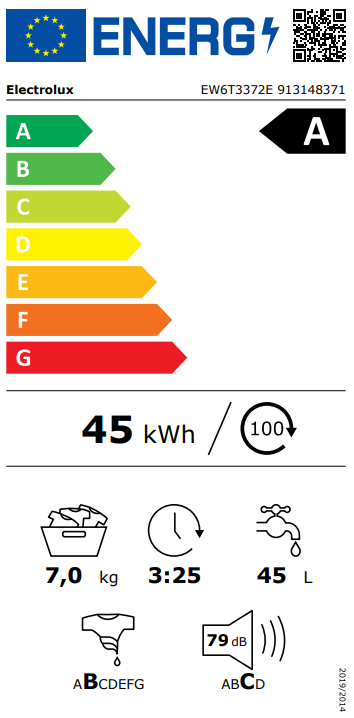 Skalbyklė ELECTROLUX EW6T3372E