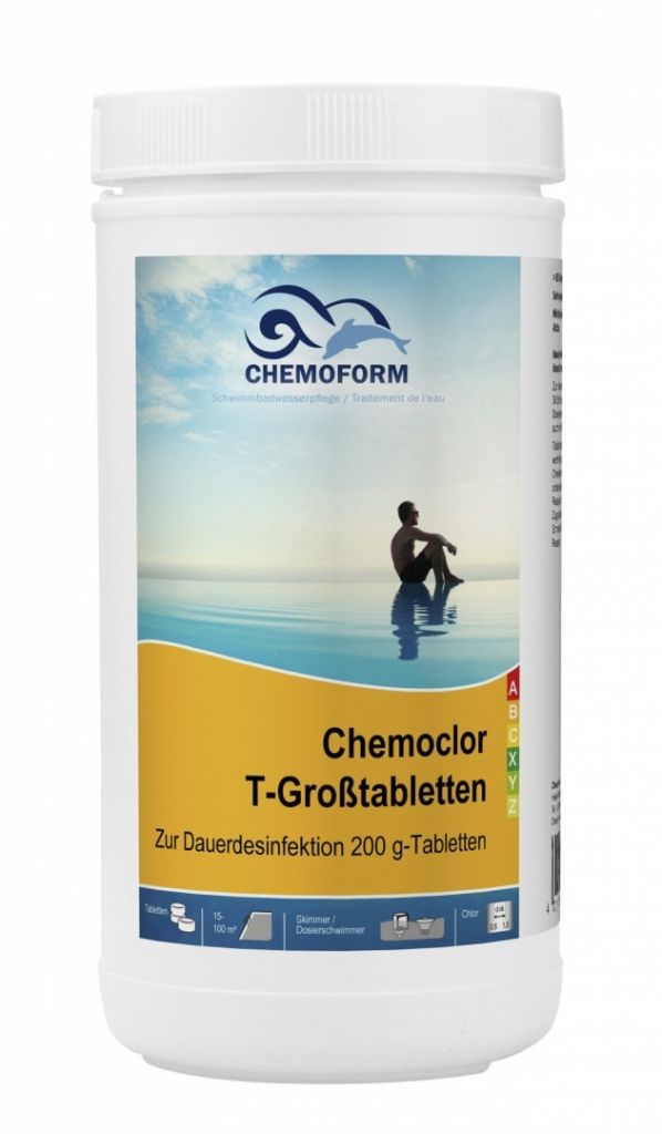 Lėtai tirpstančios chloro tabletės Chemoform AG po 200 g, 1 kg