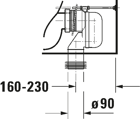 Pastatomas unitazas Duravit Durastyle Rimless, baltas, 2182090068