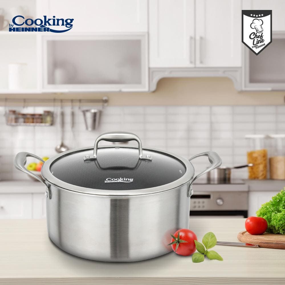 Puodas nerūdijančio plieno su keramikos danga 5L 24x12cm HR-MRK-24 HEINNER Puodas nerūdijančio plieno su keramikos danga 5L 24x12cm HR-MRK-24 HEINNER
