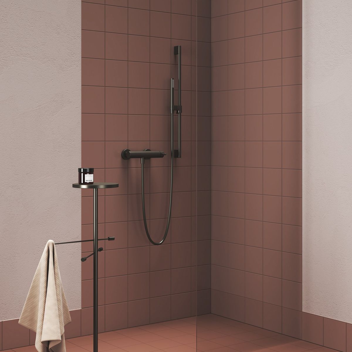 Sieninis dušo maišytuvas Ravak Espirit be dušo komplekto, Graphite Brushed X070317