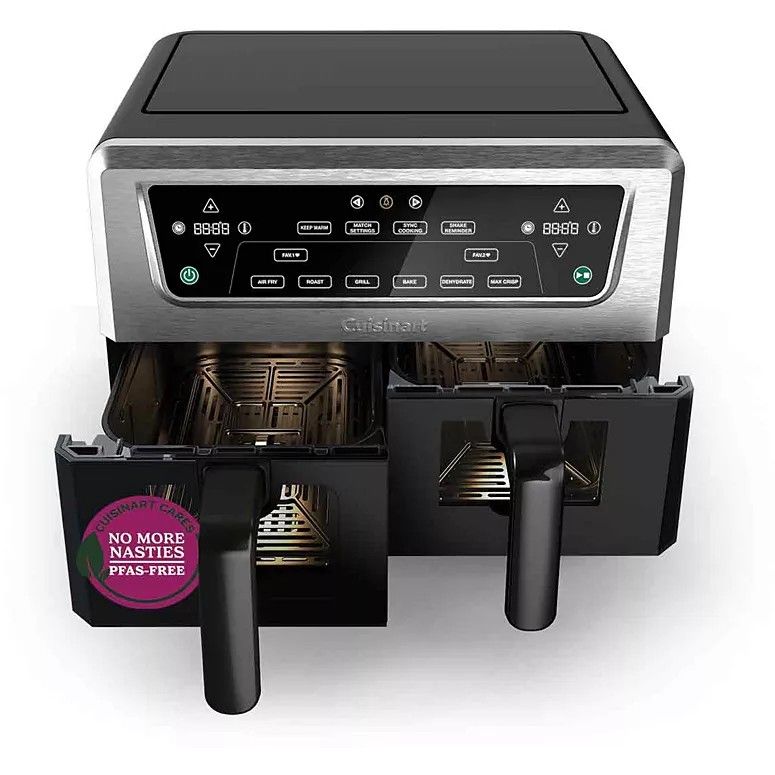 Karšto oro gruzdintuvė Cuisinart AIR-TWIN 10.4L AFD10XSSE Karšto oro gruzdintuvė Cuisinart AIR-TWIN 10.4L AFD10XSSE
