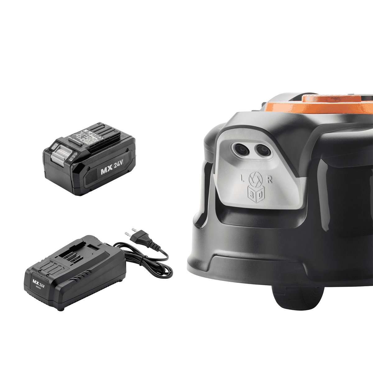 Belaidis vejos pjovimo robotas Lawnmaster, 24 V, 8 Ah, 400 m2 Belaidis vejos pjovimo robotas Lawnmaster, 24 V, 8 Ah, 400 m2