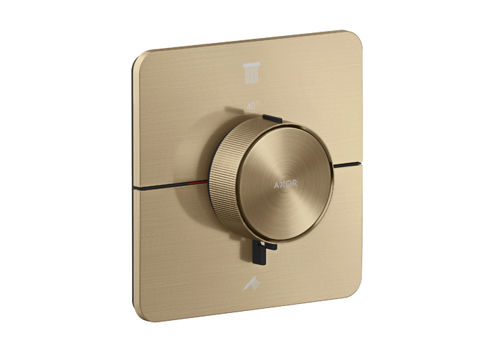 Termostatinis maišytuvas AXOR softsquare 2 krypčių, bronza, 36754140