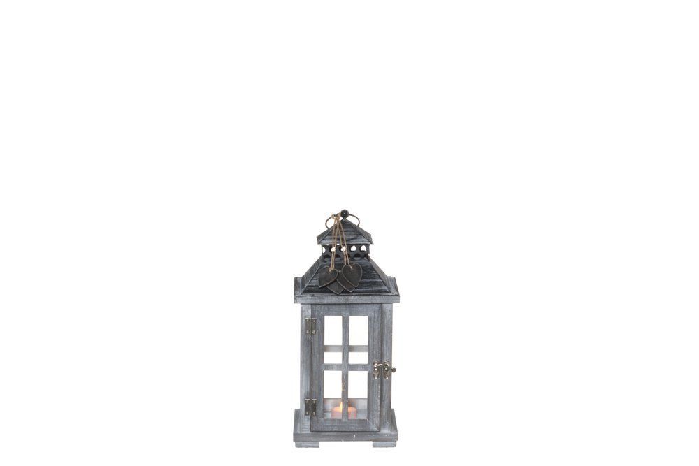 Žibintų komplektas 4 Living Collection Lantern Holiday Hearts, 3 vnt., sendinta pilka, 6410416171074