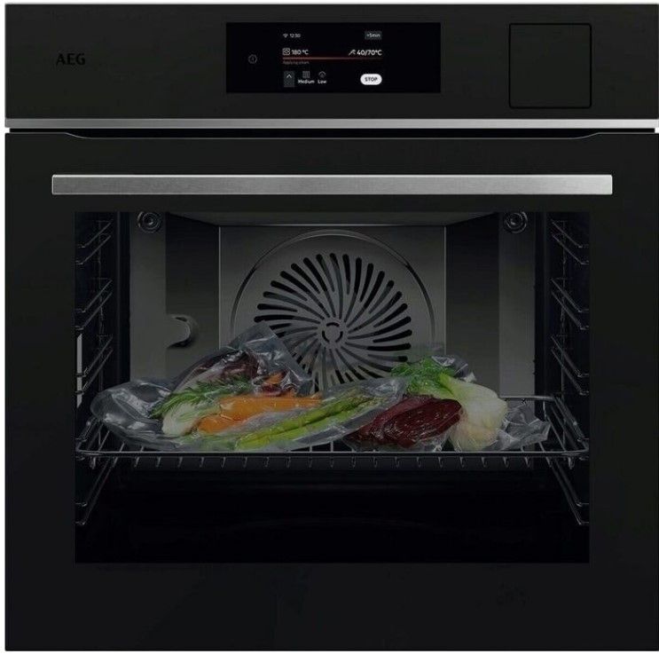 Garinė orkaitė AEG ,TP8SB731AT Pilni garai (100%) su ,,Sous Vide'', juoda matinė spalva, A++, Wifi