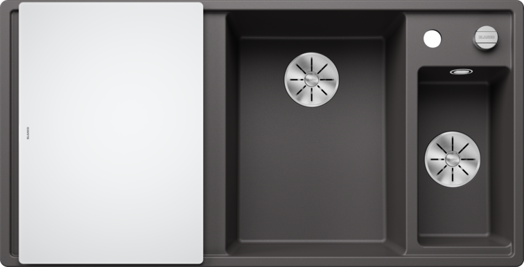 Silgranitinė plautuvė BLANCO AXIA III 6 S RE SILG PDUR Pilka Z.GL InFino M.AF